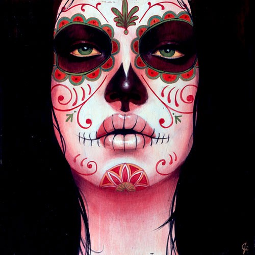 day of dead skull face paint. day of dead skull face paint. Day of the Dead Face Paint